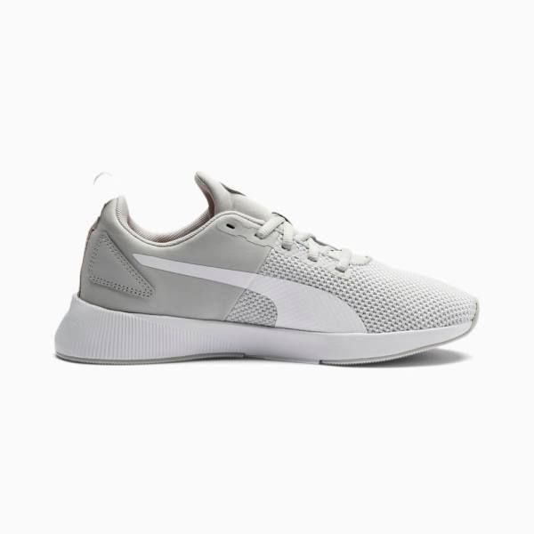 Adidasi Alergare Puma Flyer Dama Gri Albi Roz | PM834GYT