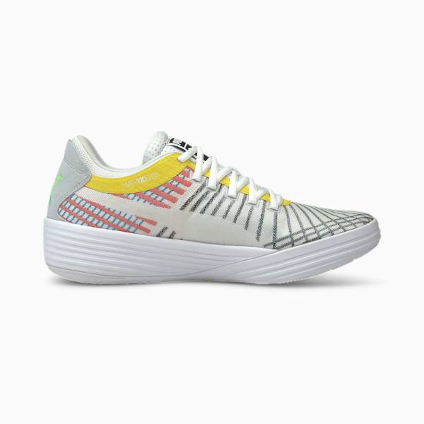 Adidasi Baschet Puma Clyde All-Pro Dama Albi Albastri | PM037CED