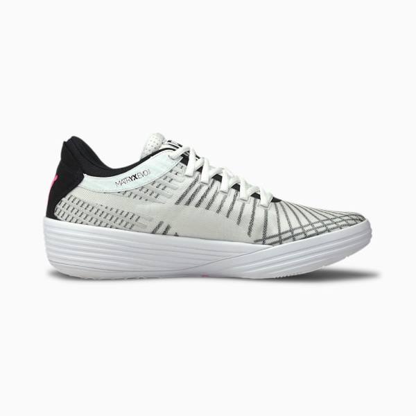 Adidasi Baschet Puma Clyde All-Pro Dama Albi Negrii | PM241BNK