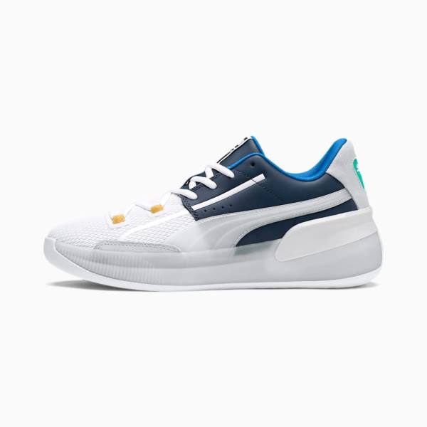 Adidasi Baschet Puma Clyde Hardwood Retro Barbati Bleumarin Roz | PM647QYA