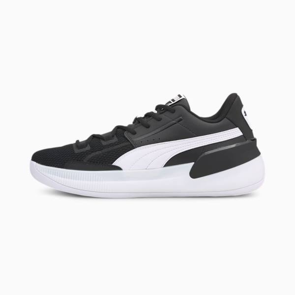 Adidasi Baschet Puma Clyde Hardwood Team Barbati Negrii Albi | PM127MLG