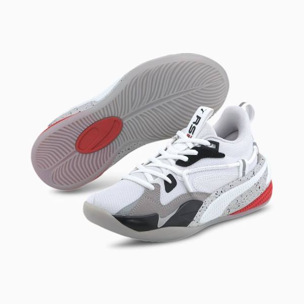 Adidasi Baschet Puma RS-Dreamer Concrete Jungle Youth Baieti Albi Negrii | PM590WOT