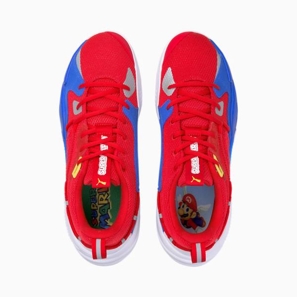 Adidasi Baschet Puma RS-Dreamer Super Mario 64™ Barbati Rosii Albastri | PM065GJE