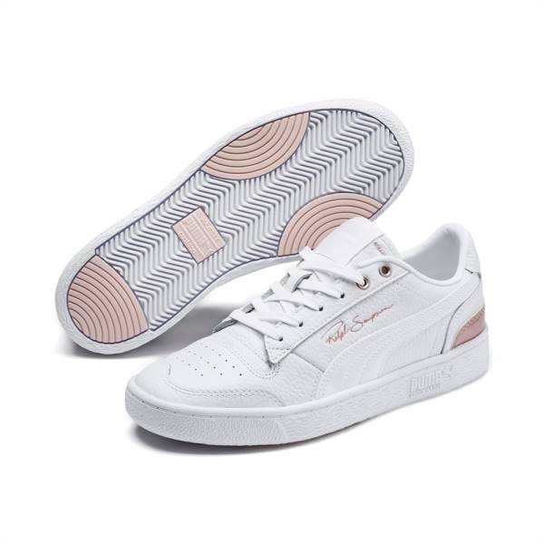 Adidasi Baschet Puma Ralph Sampson Lo Metal Dama Albi Roz | PM148LQA