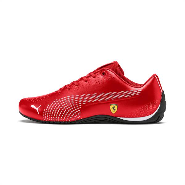 Adidasi Moto Puma Ferrari Drift Cat 5 Ultra II Dama Rosii Albi | PM419GOA