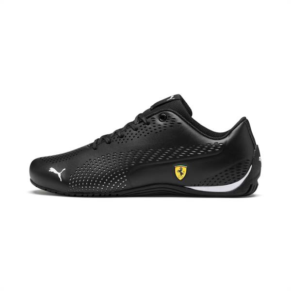 Adidasi Moto Puma Ferrari Drift Cat 5 Ultra II Dama Negrii Albi | PM965NYJ