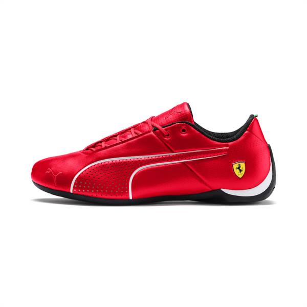 Adidasi Moto Puma Ferrari Future Cat Ultra Barbati Rosii Albi | PM937NJW