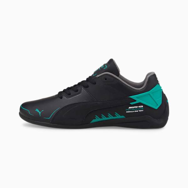 Adidasi Moto Puma Mercedes F1 Drift Cat Delta Barbati Negrii Verzi | PM930PNT