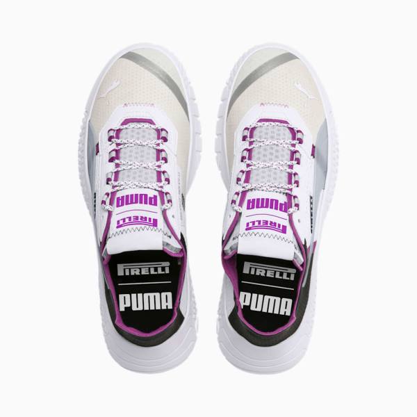 Adidasi Moto Puma PUMA x PIRELLI Replicat-X Dama Albi Violet Rosii | PM793GHN