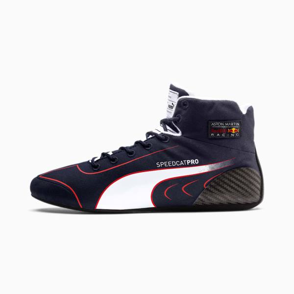 Adidasi Moto Puma Red Bull Racing SpeedCat Pro Alexander Albon Barbati Albastri Albi Rosii | PM019ELH