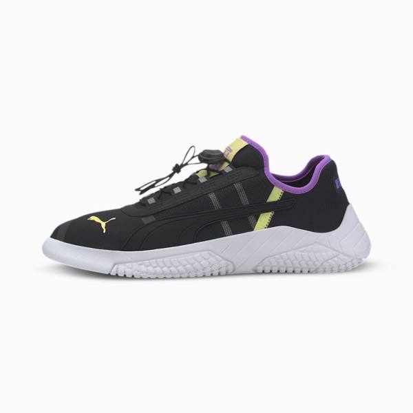 Adidasi Moto Puma Replicat-X 1.8 Pirelli Dama Negrii Violet Verzi | PM674QSZ