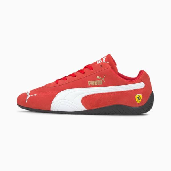 Adidasi Moto Puma Scuderia Ferrari Speedcat Dama Rosii Albi | PM420DXS