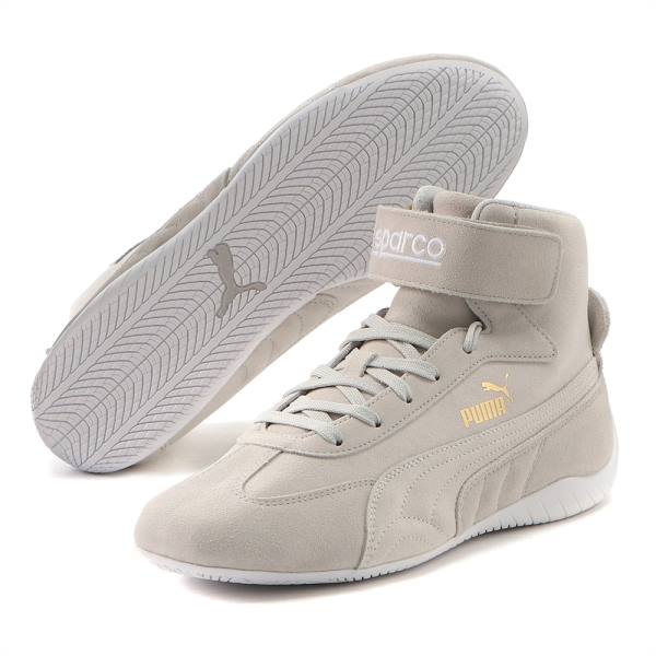 Adidasi Moto Puma Speedcat Sparco Mid-High Barbati Gri Albi Aurii | PM298BQI