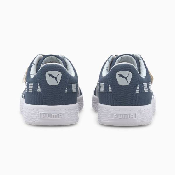 Adidași Puma Basket Panza T4C Baieti Albastri Gri | PM436FLX