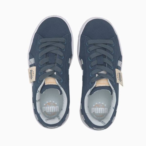 Adidași Puma Basket Panza T4C Baieti Albastri Gri | PM436FLX