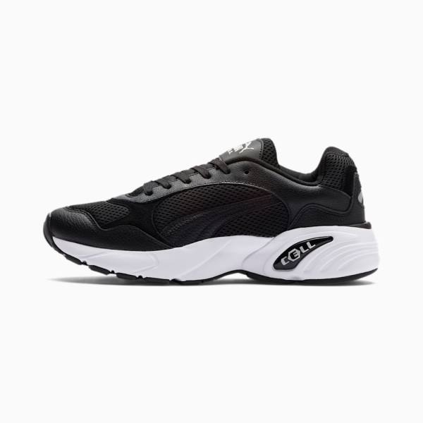 Adidași Puma CELL Viper Piele Dama Negrii Albi Argintii | PM407YAD