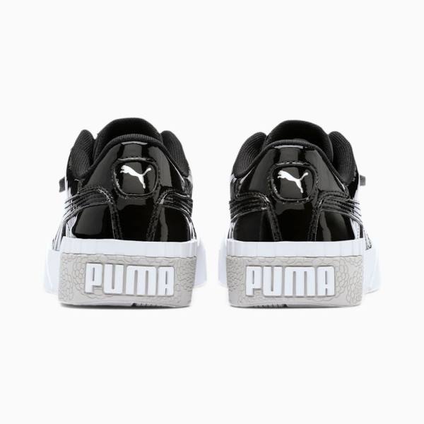 Adidași Puma Cali Lacuita Youth Fete Negrii Albi | PM937RSQ