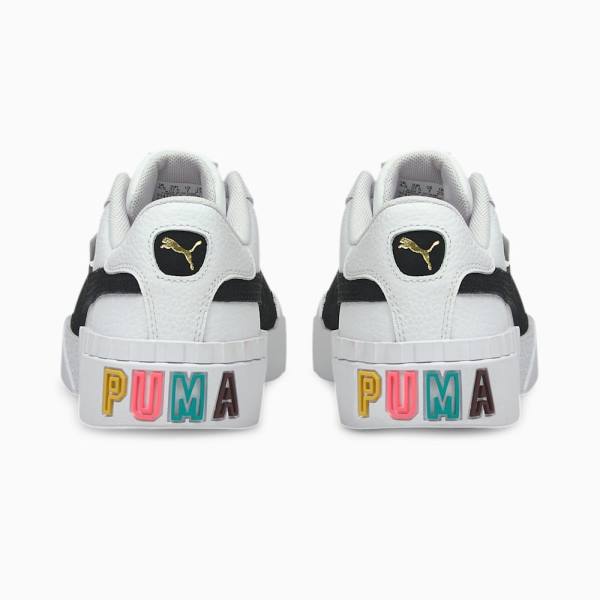 Adidași Puma Cali Varsity Dama Albi Negrii | PM754MJU