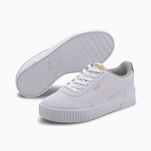 Adidași Puma Carina Leo Dama Albi | PM294QNY