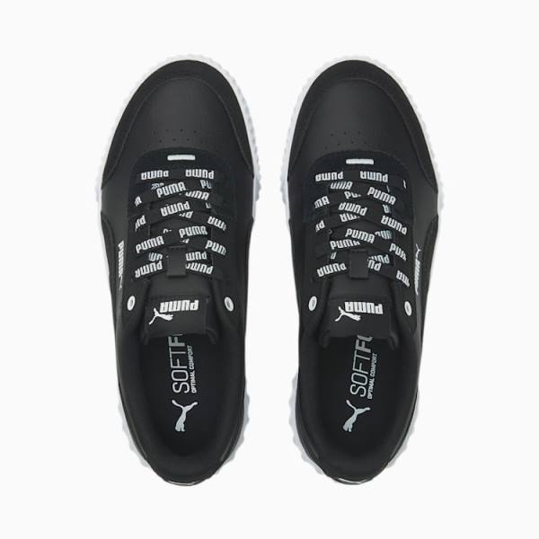 Adidași Puma Carina Lift Logomania Dama Negrii Albi | PM652BQC