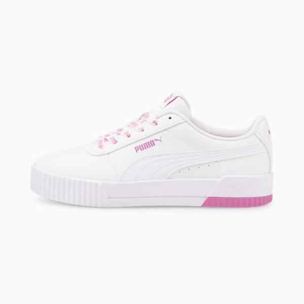 Adidași Puma Carina Logomania Dama Albi Violet | PM412HAE