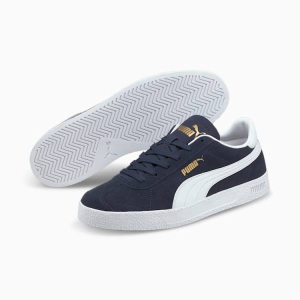 Adidași Puma Club Barbati Bleumarin Albi Aurii | PM803JNE