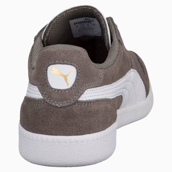 Adidași Puma Icra Suede Dama Gri Albi | PM497TWL