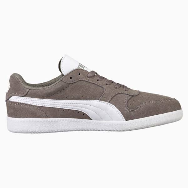 Adidași Puma Icra Suede Dama Gri Albi | PM497TWL