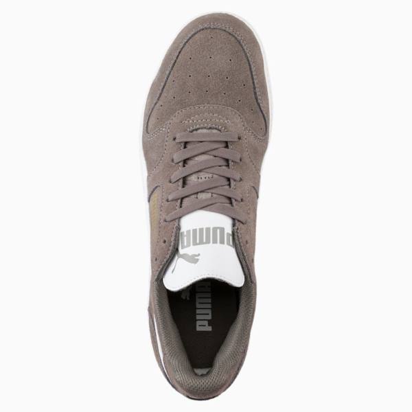 Adidași Puma Icra Suede Dama Gri Albi | PM497TWL