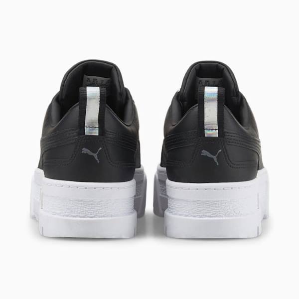 Adidași Puma Mayze Piele Iridescent Dama Negrii Albi | PM216SIG