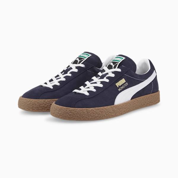 Adidași Puma Muenster Originali Dama Bleumarin Albi | PM367ARN