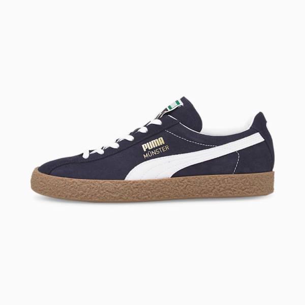 Adidași Puma Muenster Originali Dama Bleumarin Albi | PM367ARN