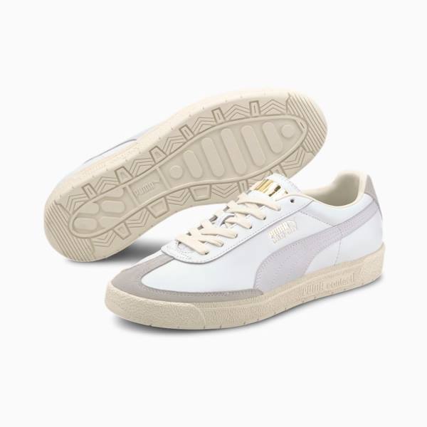 Adidași Puma Oslo-City Luxe Barbati Albi Gri | PM854YSU