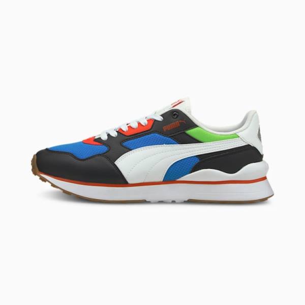 Adidași Puma R78 FUTR Dama Negrii Albi Albastri | PM457FVZ