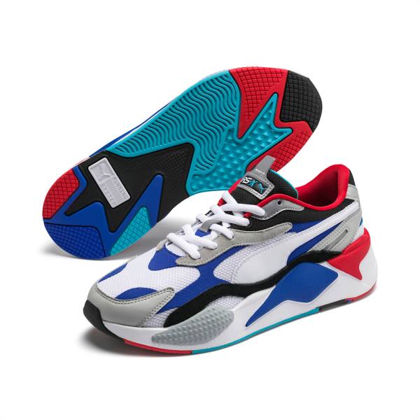 Adidași Puma RS-X Puzzle Barbati Albi Albastri | PM095EZG