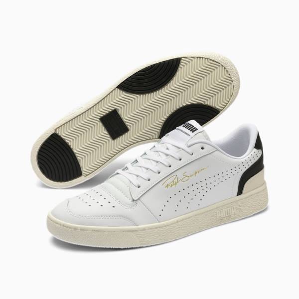 Adidași Puma Ralph Sampson Lo Perforated Soft Dama Albi Negrii Albi | PM061EKR