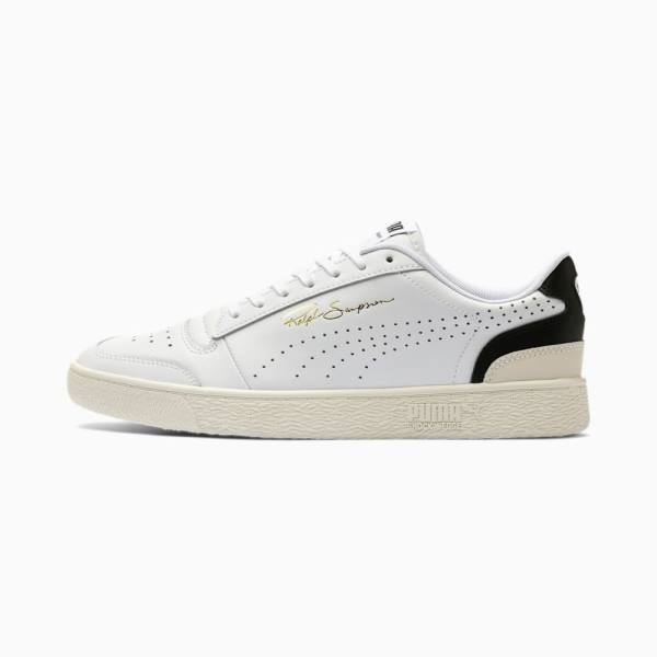 Adidași Puma Ralph Sampson Lo Perforated Soft Dama Albi Negrii Albi | PM061EKR