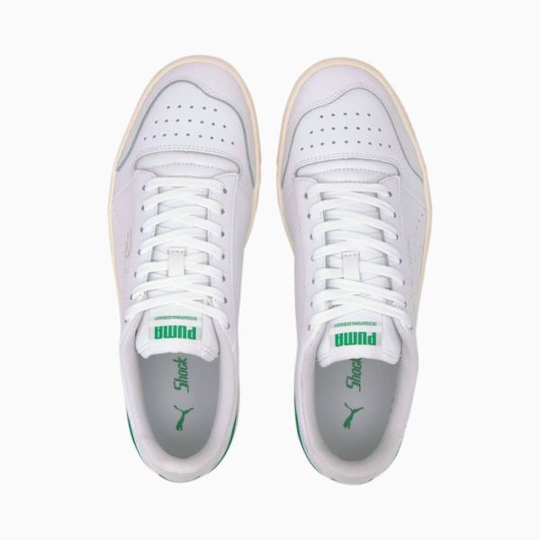 Adidași Puma Ralph Sampson Lo Perforated Soft Dama Albi Verzi Albi | PM134IZJ