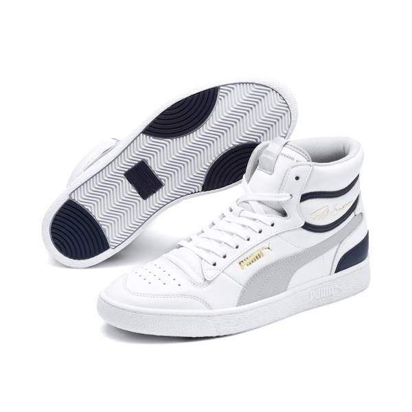 Adidași Puma Ralph Sampson Mid-High Dama Albi Gri | PM801HAG