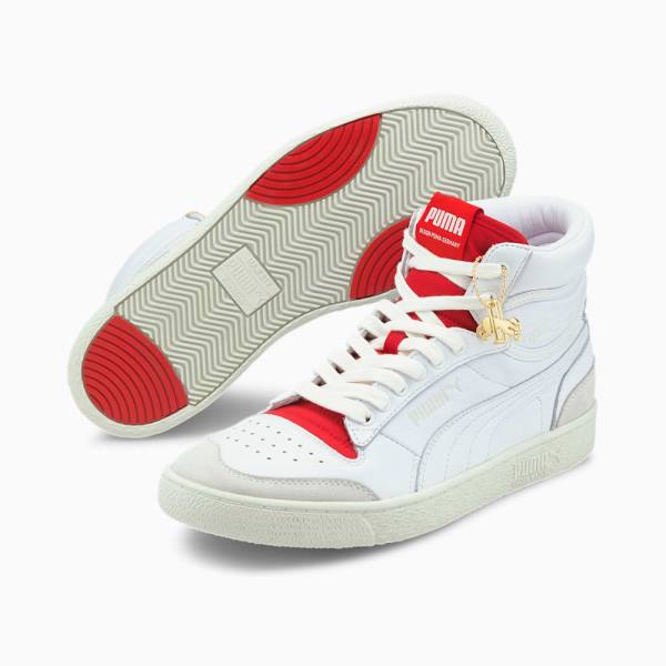 Adidași Puma Ralph Sampson Mid-High Dassler Legacy Barbati Albi Rosii Gri | PM370WSV