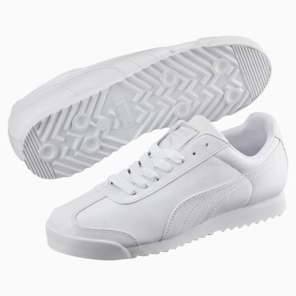 Adidași Puma Roma Basic Barbati Albi Gri Deschis | PM524KVS