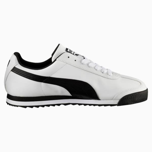 Adidași Puma Roma Basic Barbati Albi Negrii | PM862PHW