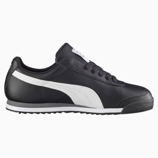 Adidași Puma Roma Basic Barbati Negrii Albi Argintii | PM965FCT