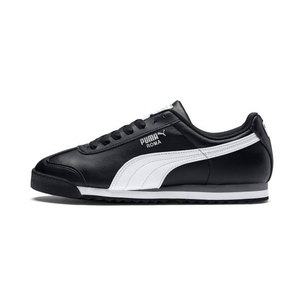 Adidași Puma Roma Basic Barbati Negrii Albi Argintii | PM965FCT