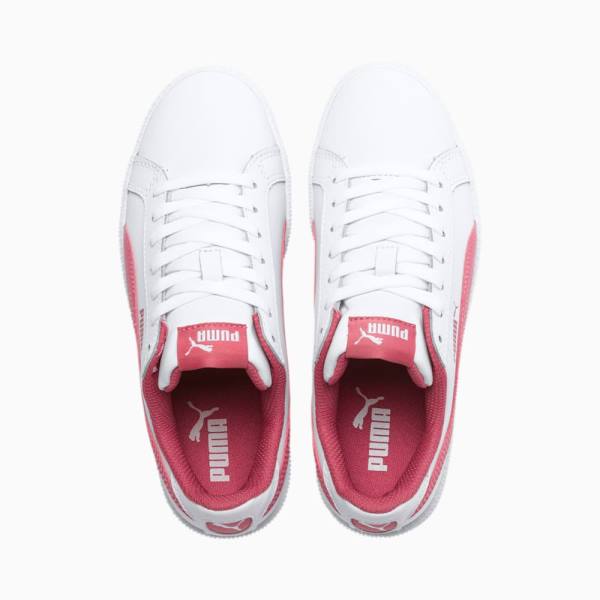 Adidași Puma Smash Jr. Baieti Albi Roz | PM295FXL