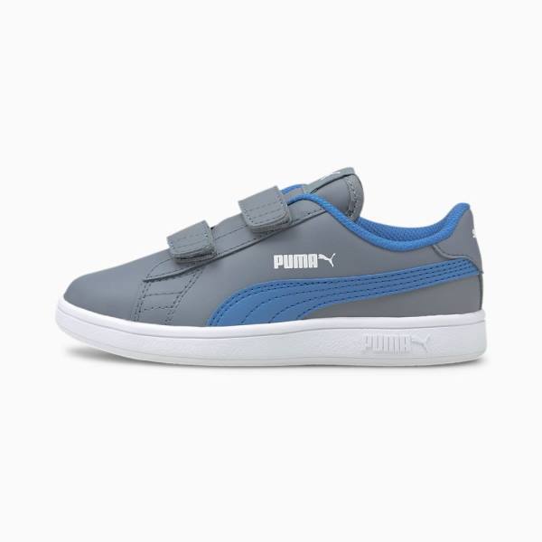 Adidași Puma Smash v2 Piele Baieti Gri Albastri | PM371NAB