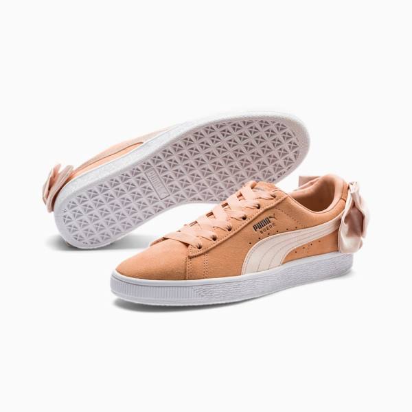 Adidași Puma Suede Bow Dama Corai Portocalii | PM152YTZ