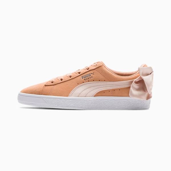 Adidași Puma Suede Bow Dama Corai Portocalii | PM152YTZ