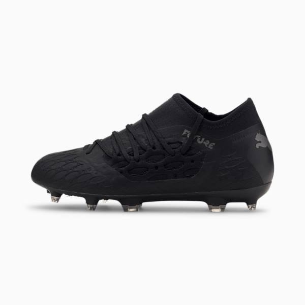 Ghete Fotbal Puma FUTURE 5.3 NETFIT FG/AG Youth Baieti Negrii Gri | PM280AYN