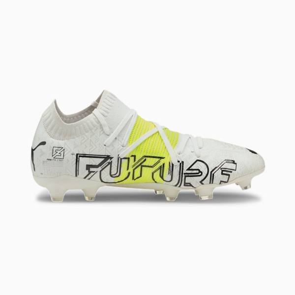 Ghete Fotbal Puma FUTURE Z 1.1 Teaser FG/AG Barbati Albi Galbeni Negrii | PM425IXQ